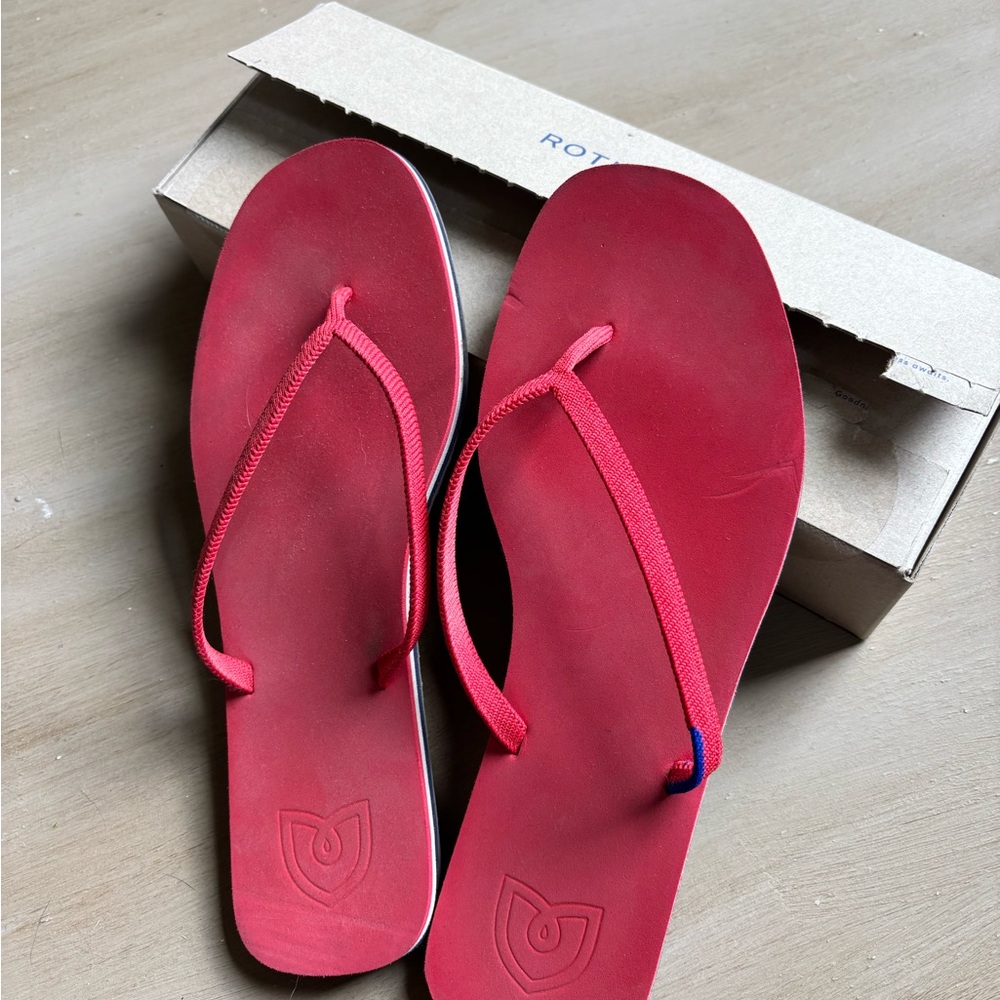 Rothy's Firecracker Red Sandals